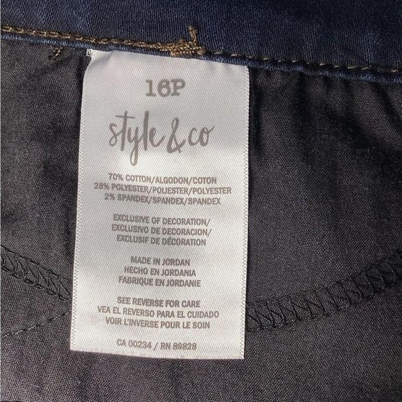 Style & Co Bootcut jeans size 16 petite - Picture 6 of 8